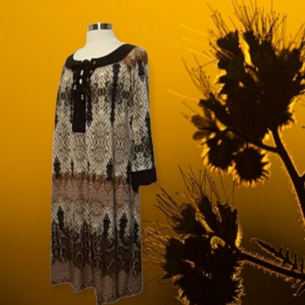 Curations Snake Skin Animal Print Dress - Picture 8 of 16